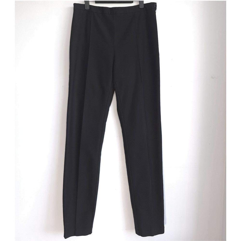 Long‎ Tall Sally Dress Pants Black Sz 12 Tall High Rise Side Zip Workwear Office